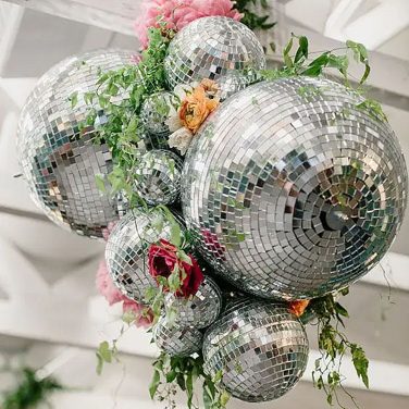 Wedding Party Mirror Ball Hire