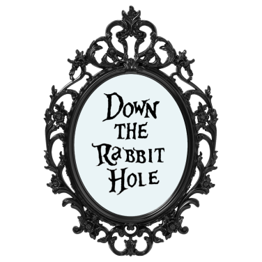 Alice in Wonderland Down The Rabbit Hole Mirror