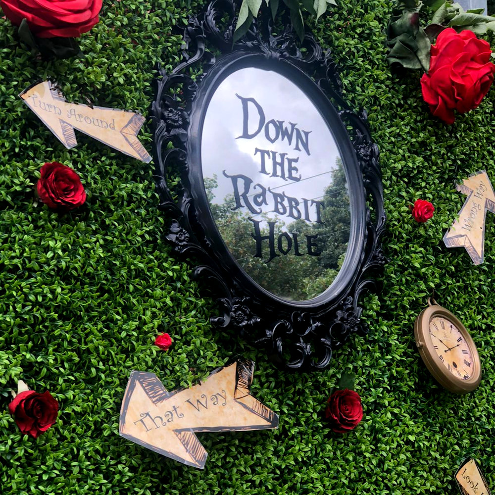 Alice in Wonderland Down The Rabbit Hole Mirror