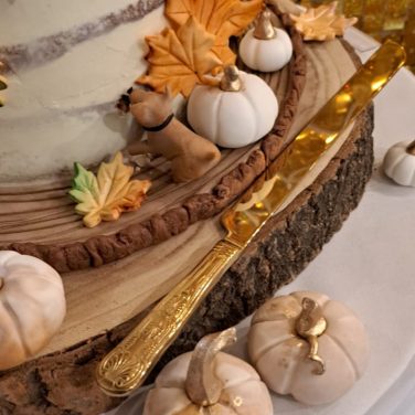 Gold Cake Knife Hire