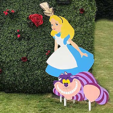 MDF Alice in Wonderland Cutouts