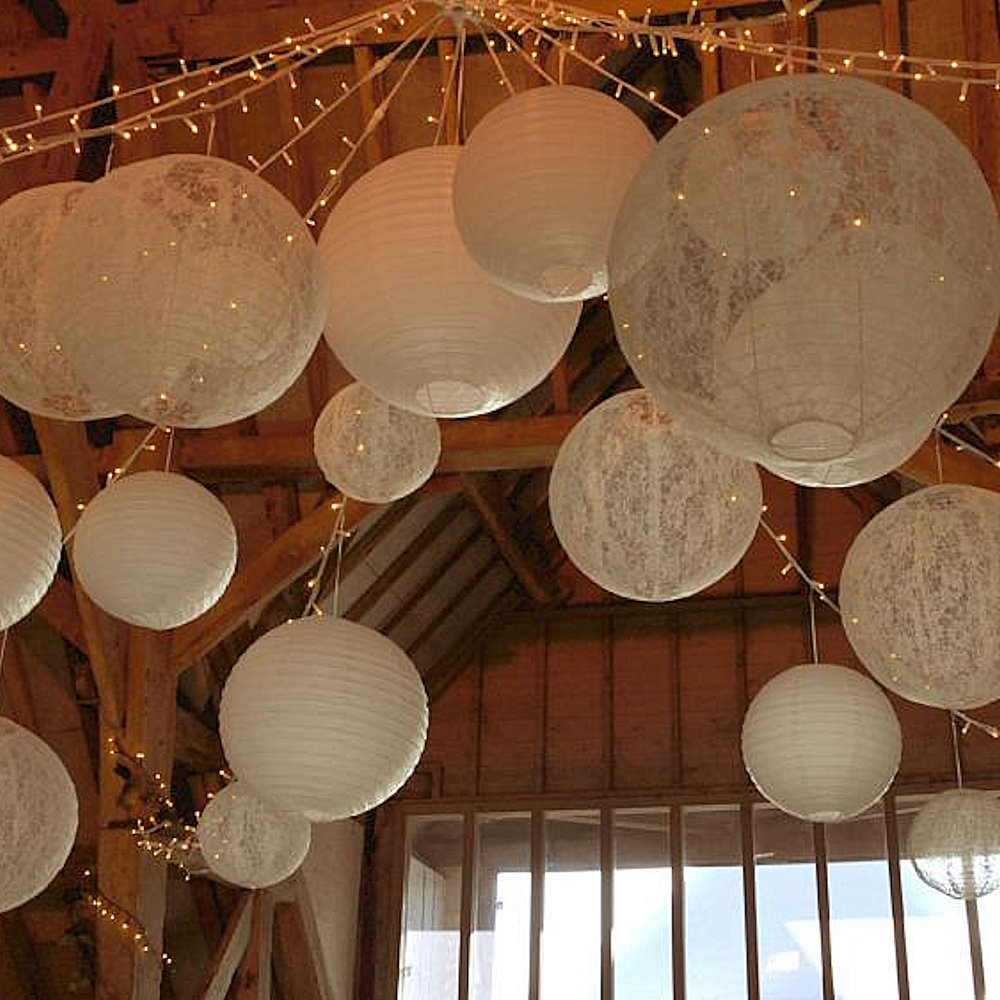 Lace Vintage Hanging Lantern Hire