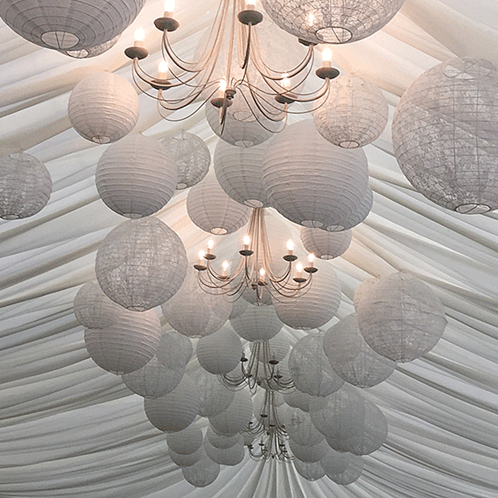 Lace Vintage Hanging Lantern Hire