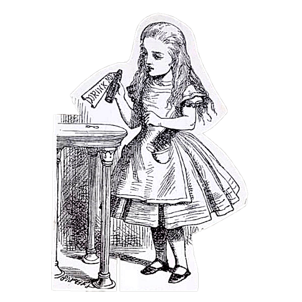 Alice in Wonderland Lewis Carroll Cutout