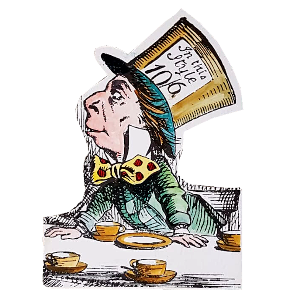 Mad Hatter Lewis Carroll Cutout