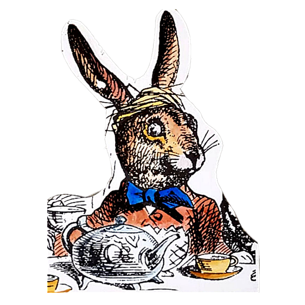 March Hare Lewis Carroll Cutout
