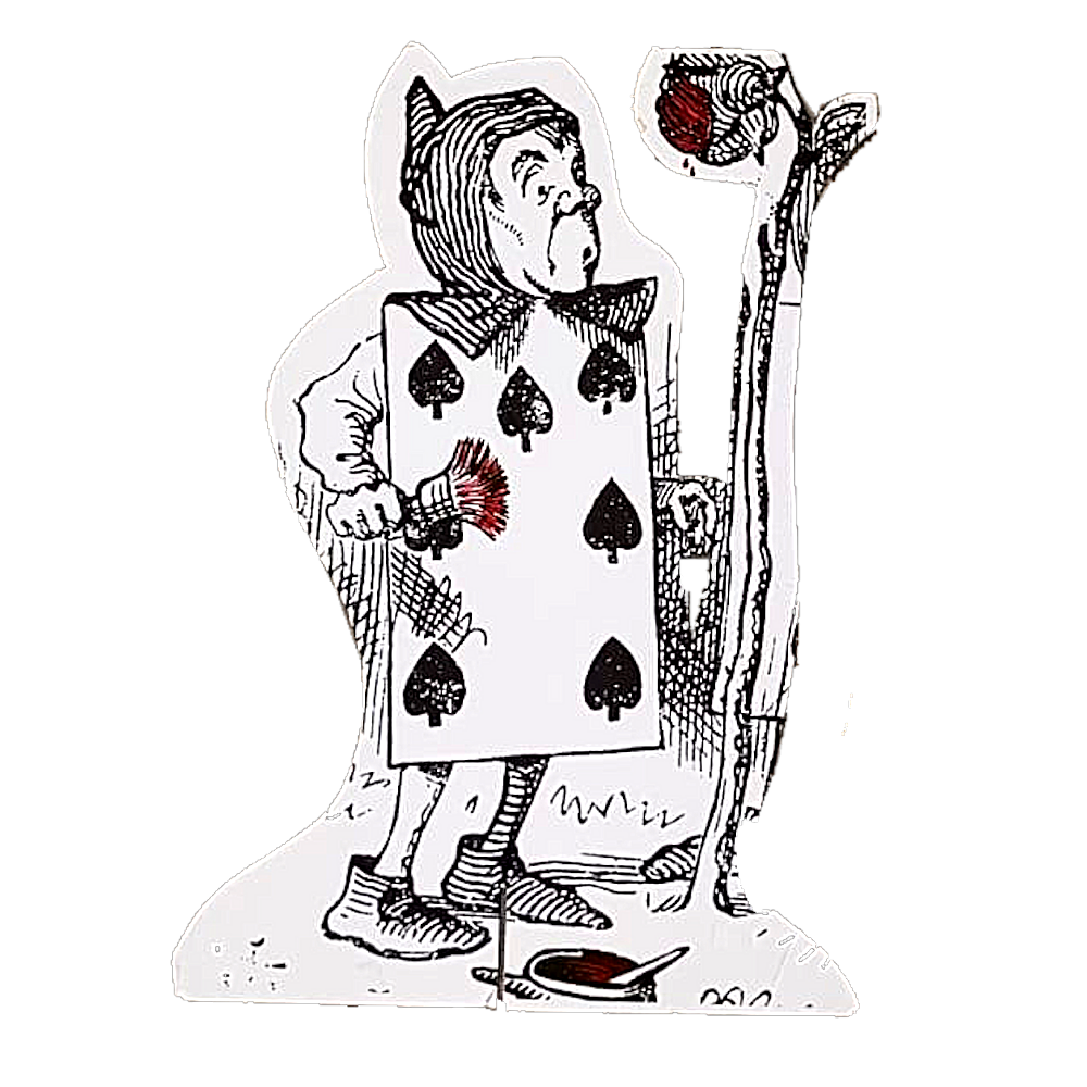 Painting the Roses Red Lewis Carroll Cutout