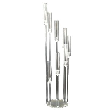 Clear Acrylic Spiral Candle Cluster Holder stand Centrepiece H 120cm, W 28cm -
