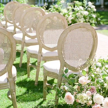 Cane Rattan Back Louis Chair Hire