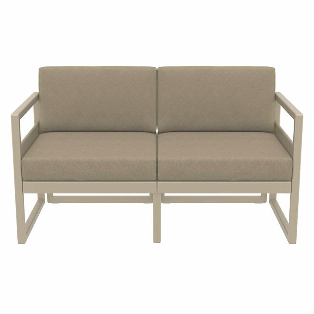 Mykonos Lounge Set Taupe Modern Outdoor Furniture Hire Rental