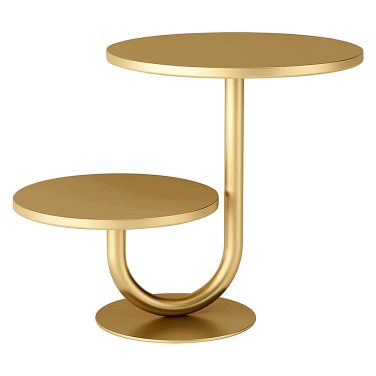 2 Tier Gold Metal Cake Stand Hire