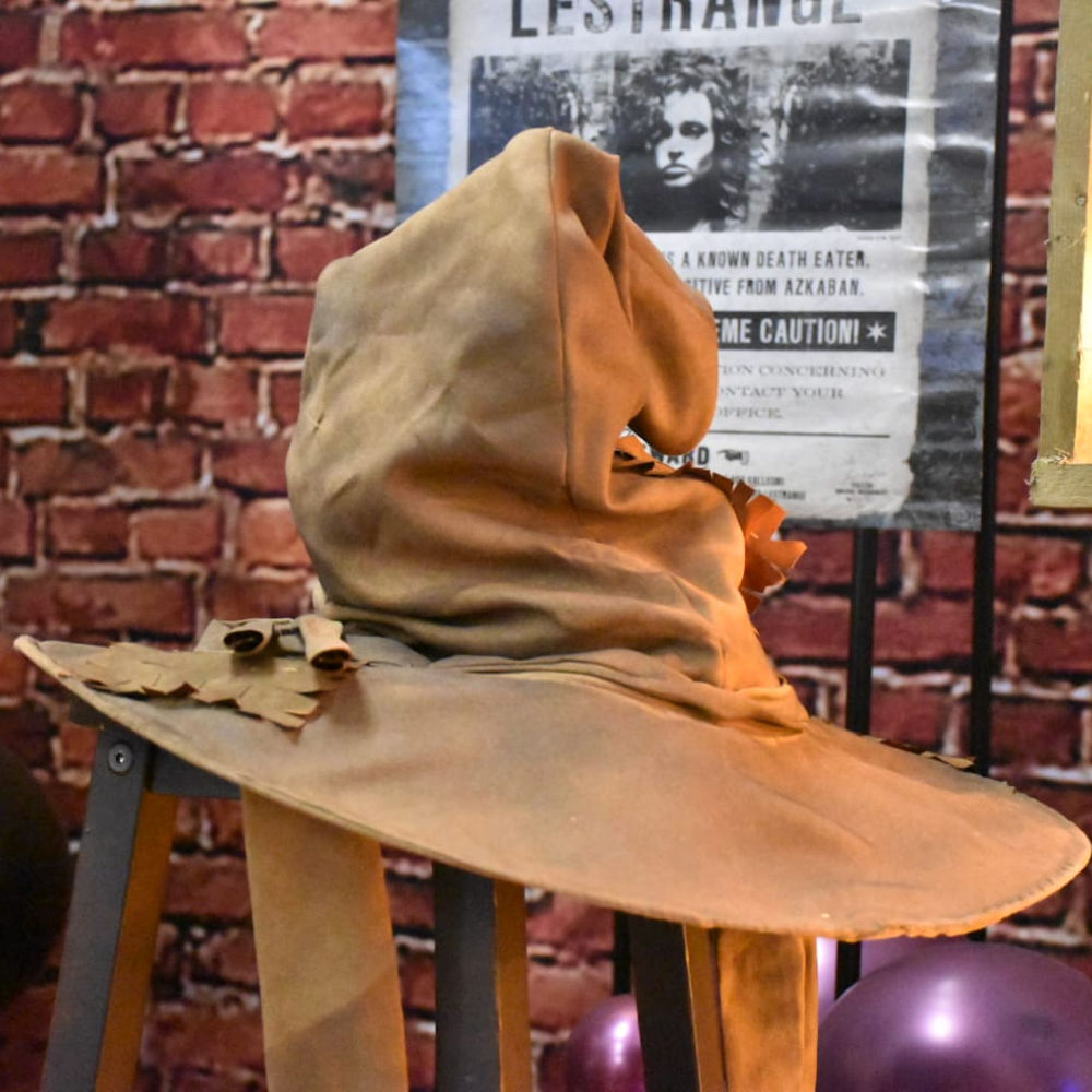 sorting hat harry potter tjemed prop event party hire