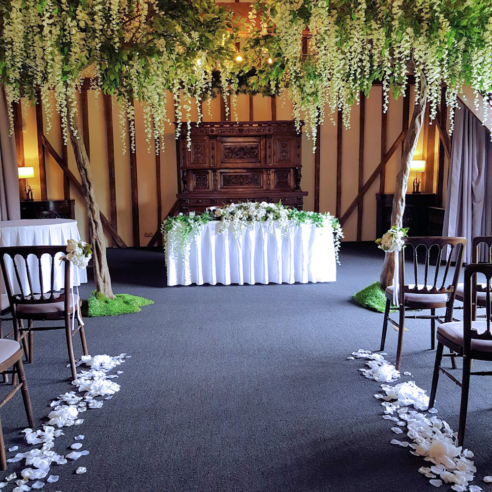 Essendon Wisteria tree ceremony petals grey long and low (1)