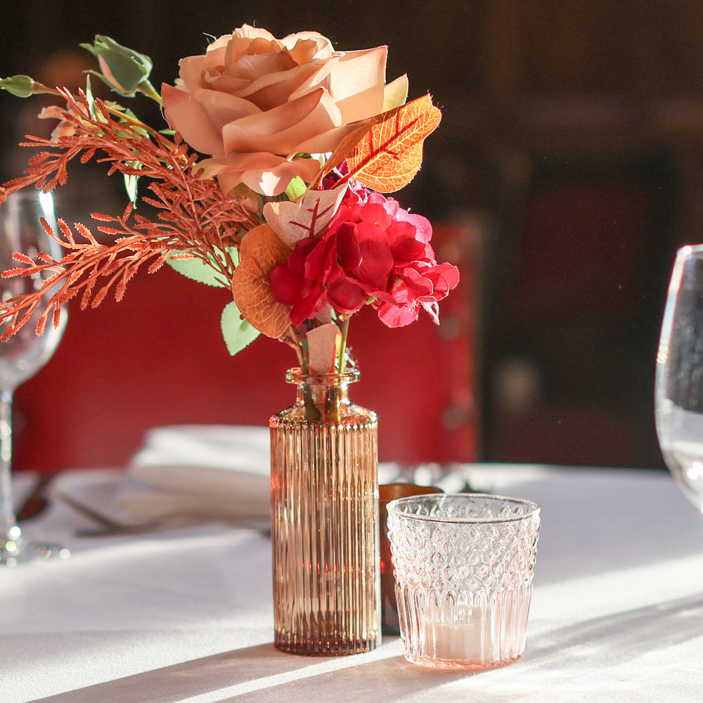 Blush Pink Pedach Mixed Style Vintage Bottles Hire
