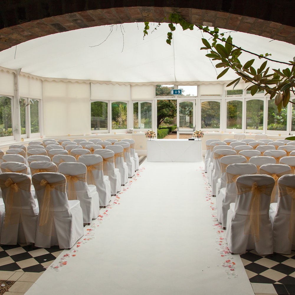 Garden Court at Hanbury Manor Wedding Event