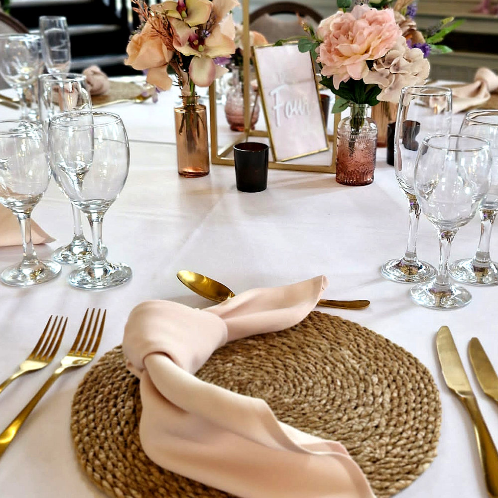 Blush Pink Pedach Mixed Style Vintage Bottles Hire