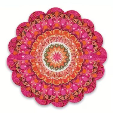 Orange, Pink & Red Place Mat Hire Event Wedding Party