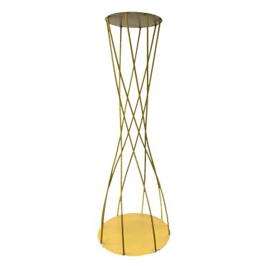 Twisted Metal Flower Stand Gold 80cm
