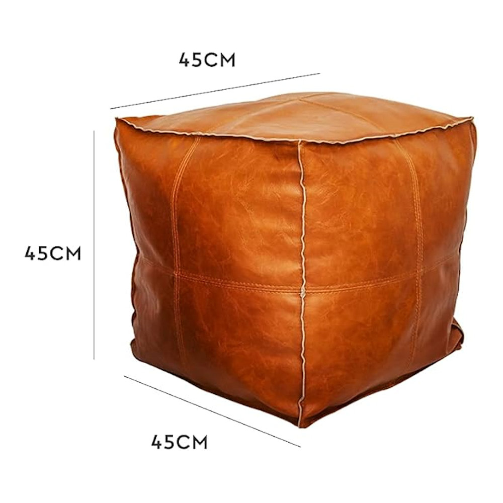 Faux Leather Pouffe Foot stool 45cm Hire