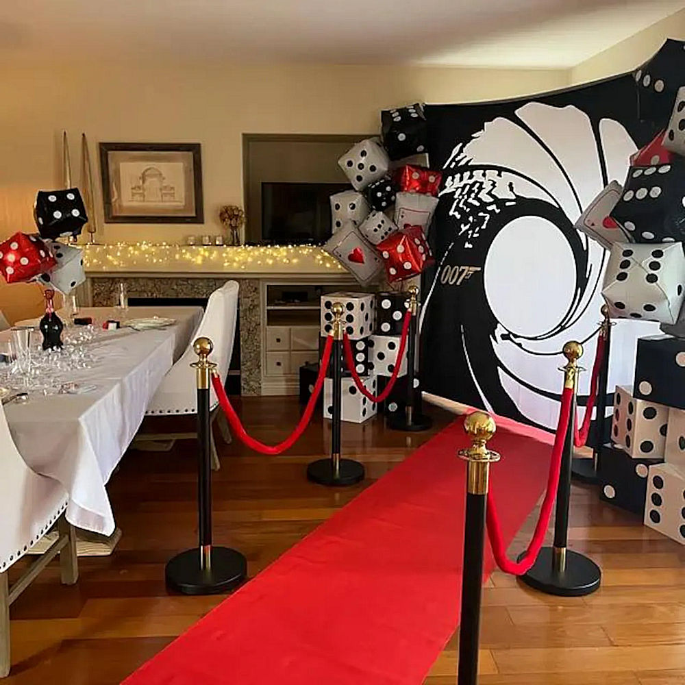 Small James Bond Themed Backdrop Hire 2.8m x 2.2m - Image 2
