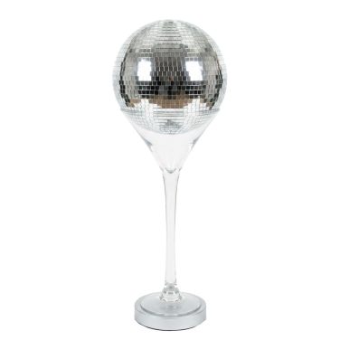 30cm Mirror Disco Ball Martini Vase Centrepiece