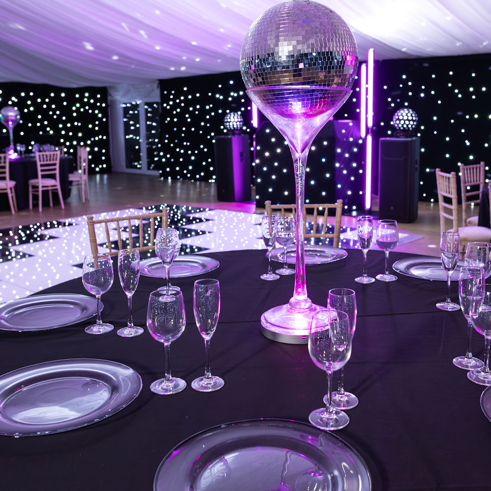 Mirror Ball Martin Vase Centrepiece at That Amazing Place