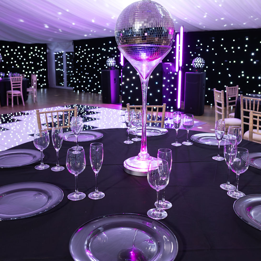 Mirror Ball Martin Vase Centrepiece at That Amazing Place