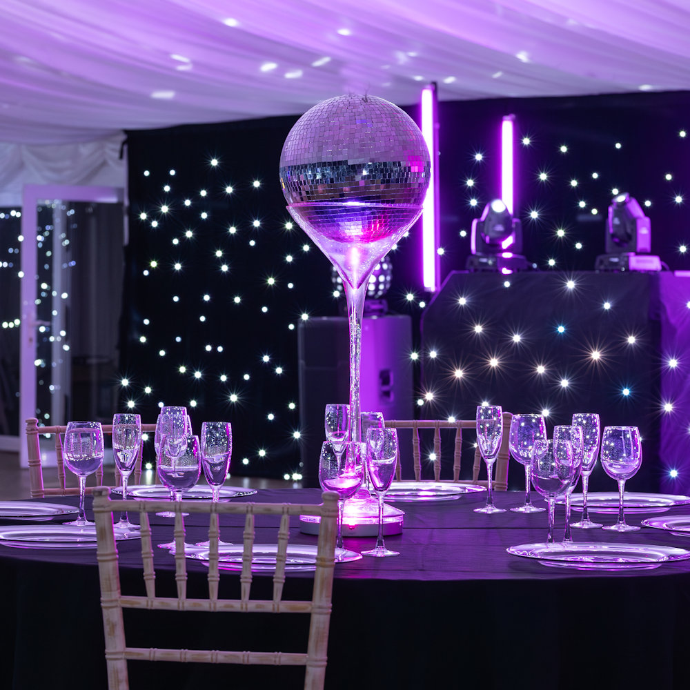 Mirror Ball Martin Vase Centrepiece at That Amazing Place