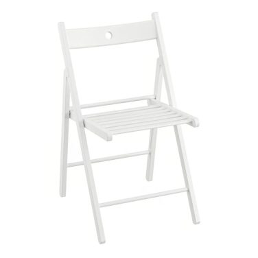 White Wooden Folding Chair Hire
